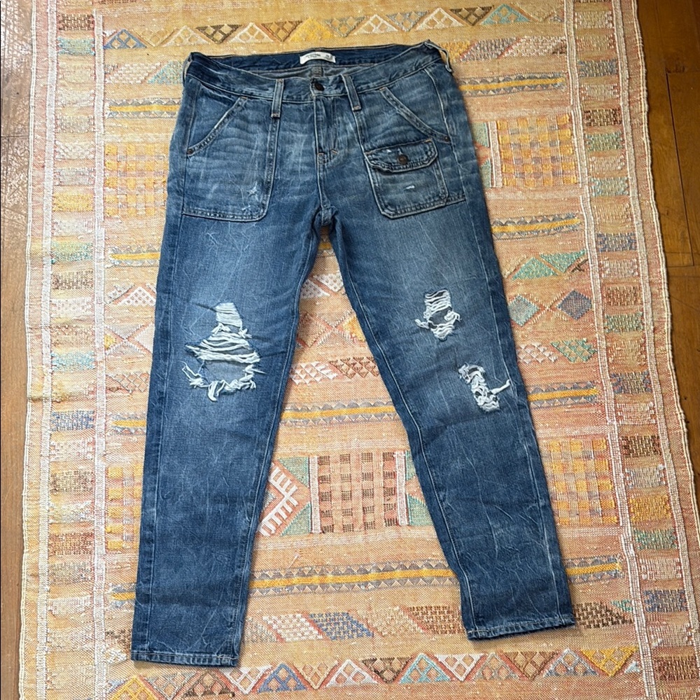 Abercrombie Distressed Boyfriend Jeans